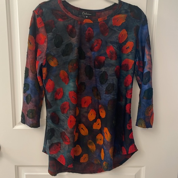 CALEOOA Knit Top/Gorgeous/ travel piece/3/4 Sleeves/Modest - Picture 2 of 9